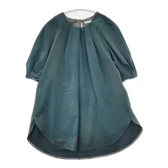qualite トリコットスェードカットソー 定価20900円 ブラウス シャツ グリーン レディース カリテ【中古】5-1025T∞のサムネイル