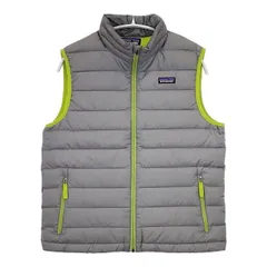 patagonia BOY'S DOWN SWEATER VEST 68221 キッズサイズ XL 14 ダウンベスト グレー レディース パタゴニア【中古】5-1026T∞