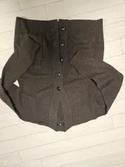 UNIQLO U ラムウール カーディガン ブラウン M