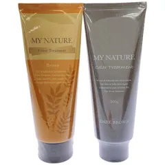 Z000 マイナチュレ オールインワン カラートリートメント(白髪用) 200g ブラウン & ダークブラウン 2個セット