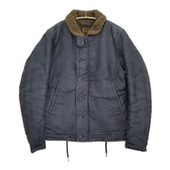 markaware N-1 DECK JACKET サイズ2 デッキジャケット A11C-10BL01C U.S.NAVY ブルゾン ネイビー メンズ マーカウェア【中古】5-1103T♪のサムネイル