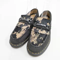 Dr.Martens ADRIAN スナッフル ローファー ハラコ 定価28600円 サイズUK6 ローファー ブラック レディース ドクターマーチン【中古】5-1120T◎