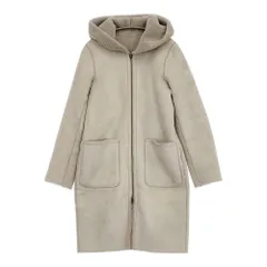 marble sud フェイクムートン マウンテンリバーシブルコート 067F042165 ボア コート グレージュ レディース マーブルシュッド【中古】5-1115A♪のサムネイル