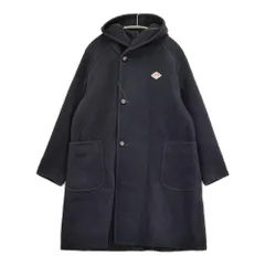 Danton ウールモッサ フード付き サイズ36 コート ネイビー レディース ダントン【中古】5-1115A♪