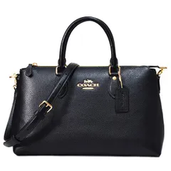 コーチ バッグ COACH レザー ジョージア サッチェル ロゴ 2WAY ボストン ショルダー ハンドバッグ ブラック CR156