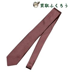 ベルルッティ カリグラフィ 総柄 シルク ネクタイ ボルドー イタリア製
