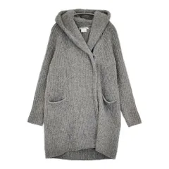 MARILYN MOON ニットガウン 定価38000円 56-9699 コート グレー レディース マリリンムーン【中古】5-1127T♪のサムネイル