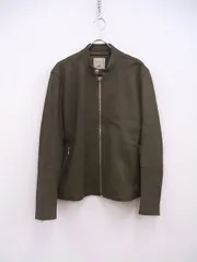 Denime/TOMORROWLAND 別注 ラムレザーシングルライダースジャケット 定価143000円 ライダースジャケット 茶 メンズ ドゥニーム/トゥモローランド【中古】2-0918T♪のサムネイル