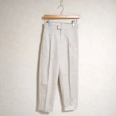 URBAN RESEARCH DOORS White Label スーピマチノバックベルトトラウザー 定価14300円 サイズS パンツ ベージュ レディース アーバンリサーチドアーズ【中古】3-0522G△