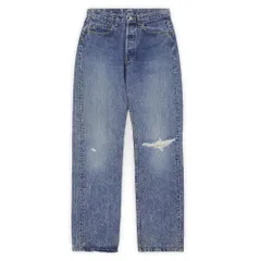 リーバイス Levi's 80s 80年代 501 デニムパンツ ジーンズ MADE IN USA アメリカ製 クラッシュ 襤褸 ボロ ヴィンテージ 505 定番 古着 インディゴブルー W31 L34【中古】