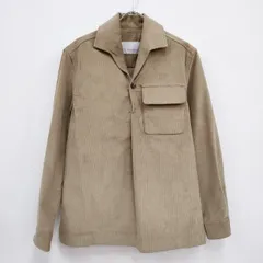S.E.H KELLY POPOVER 定価63800円 オープンカラーコーデュロイシャツ 長袖シャツ 22AW ベージュ メンズ エスイーエイチケリー【中古】4-0402T♪のサムネイル