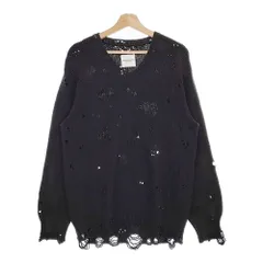 TAKAHIRO MIYASHITA TheSoloist sk.0008aw16 Vネック グランジ セーター ニット 16AW ブラック タカヒロミヤシタザソロイスト【中古】5-0113T♪のサムネイル