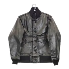 BRU NA BOINNE 新品 24AW B-1ジャンパー レザー 定価209000円 サイズL ジャケット ブラック メンズ ブルーナボイン【中古】5-0328T◎のサムネイル