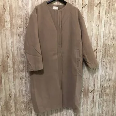 タ　Te chichi TERRASSE（テチチ テラス）　ノーカラーコート　ピンク系　フリーサイズのサムネイル