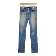 Johnbull スキニージーンズ ストレッチ素材 ダメージ加工 デニムパンツ ライトブルー レディース ジョンブル【中古】5-0807G∞