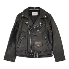 beautiful people UNITED ARROWS 別注 ラムレザー 150 ダブルライダースジャケット ブラック レディース ビューティフルピープル【中古】5-1008T♪