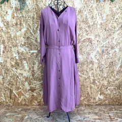 SG4544 ナノユニバース ワンピース ランダムプリーツ サイズF ピンク