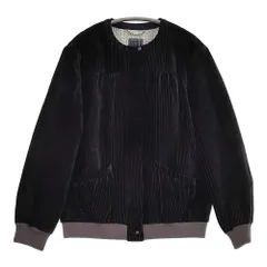 mina perhonen lampo za2355 38 コーデュロイストライプブルゾン ノーカラージャケット 22AW Dネイビー レディース ミナペルホネン【中古】5-1018T♪のサムネイル
