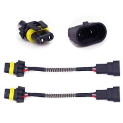 【在庫セール】オス コネクター メス LED 極性 HB4 反転 9006 変換配線 HB3 延長 9005 2本入 Aoling