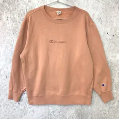 Champion チャンピオン あったか クルー スウェット ピンク LARGEサイズ ◇〇☆