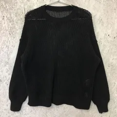 LOWRYS FARM ローリーズ ファーム メッシュ ニット ブラック Fサイズ 〇◇☆