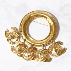 VINTAGE CHANEL シャネル ココマーク ゴールド ブローチ