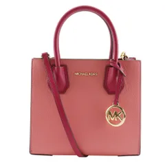 【Michael Kors】マイケルコース MERCER マーサー 2WAYショルダー 35S1GM9M2T レザー ピンク/赤 レディース ハンドバッグ