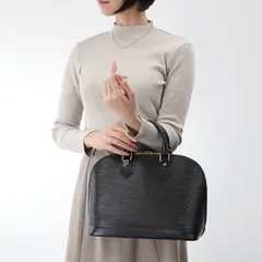 【ランク A】LOUIS VUITTON エピ BLACK アルマ ハンドバッグ