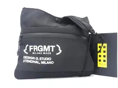 ■新品同様■ MONCLER モンクレール フラグメント コラボ ナイロン クロスボディ ショルダーバッグ 斜め掛け ブラック系 FS4671