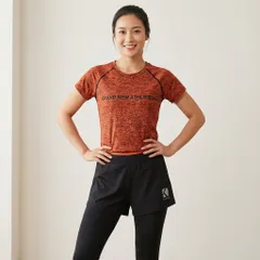 レディース スポーツウェア 上下セット【Mサイズ】半袖Tシャツ＆レギンスパンツ 吸汗速乾 トレーニングウェア
