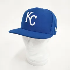 NEW ERA 59FIFTY MLBオンフィールド カンザスシティ・ロイヤルズ ゲーム 帽子 キャップ ブルー メンズ ニューエラ【中古】5-0901G◎
