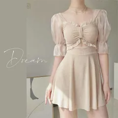 水着 レディース ワンピース 20代 30代 フレア オールインワン 夏休み 体型カバー シンプル カジュアル 半袖 着痩せ 海水浴