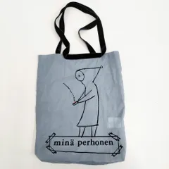 mina perhonen kiitos ワンマイルバッグ ada9321 コットンシルク トートバッグ 25SS ブルーグレー レディース ミナペルホネン【中古】5-1118G♪