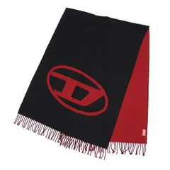 25AWモデル ディーゼル DIESEL ユニセックス ウールマフラー ストール S-TEVIE【ブラック+レッド】 A17572 0AKBM 9XXA/【2025-26AW】goodsのサムネイル
