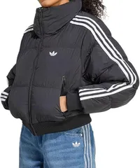 (アディダスオリジナルス) adidas originals アディカラー クロップド 人工ダウン パファー ストリート レディース ZK535 JX2970 WOMEN'S ADICOLOR CROPPED FAUX DOWN PUFFER BLACK