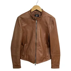 EMMETI(エンメティ) ライダースジャケット サイズ44 L メンズ美品  - ブラウン 長袖/春/秋