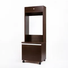 家具屋台オリジナル★組立不要！家パチくん（ブラウン）パチンコ台用収納キャビネット キャスター付きのサムネイル