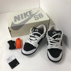 08w15105 ナイキ SB ダンク ロー プロ(NIKE SB DUNK LOW PRO QS)FD2629-100 27.5cm ホワイト/ブラック-セーフティーオレンジ 箱付き メンズ  スニーカー  【中古品】