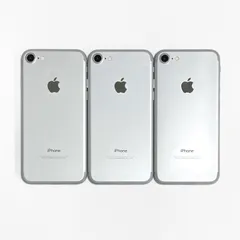 【中古・ジャンク・3台まとめ売り】iPhone7 32GB バッテリー82~83％ [3台] シルバー docomo 本体 ジャンク品 iPhoneまとめ売り ②