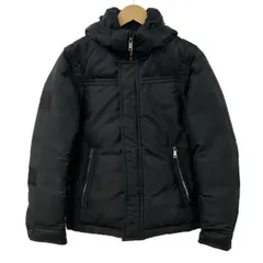 ブラックレーベルクレストブリッジ ダウンジャケット サイズM メンズ - 黒 長袖/ジップアップ/袖着脱可/フード着脱可/冬