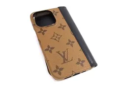 LOUIS VUITTON ヴィトン M82892 モノグラムリバース フォリオ iPhone 15PRO 対応 アイフォンケース スマホケース ブラウン系 FV4327