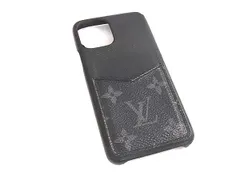 LOUIS VUITTON ルイヴィトン M69363 モノグラムエクリプス バンパー iPhone11 pro対応 アイフォンケース メンズ ブラック系 GA6951