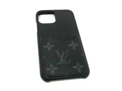 ■美品■ LOUIS VUITTON ルイヴィトン M69363 モノグラムエクリプス バンパー iPhone11 pro対応 アイフォンケース ブラック系 GC1024