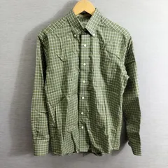 L.L.Bean エルエルビーン ボタンダウン シャツ 長袖 チェック柄 コットン アウトドア メンズ サイズ S グリーン系 A185