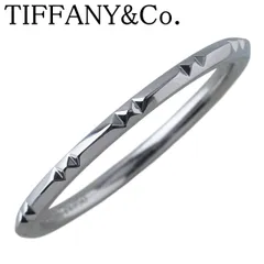 ティファニー リング トゥルー バンド 15号 Pt950 新品仕上げ済 TIFFANY【24913】