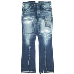 CHANGES チェンジーズ 日本製 REMAKE PATCHWORK DENIM PANTS リメイクパッチワークデニムパンツ Free Indigo Wrangler フレア ジーンズ ジップフライ ボトムス g24831