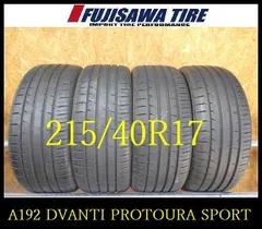 【A192】G送料無料 2022年製造 約7.5部山◆DVANTI PROTOURA SPORT◆215/40R17◆4本 26100299 