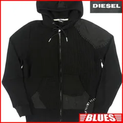 DIESEL ディーゼル スウェット メンズ トレーナー 黒 パーカー フーディー ブラック ジップアップ スウェットサイズM一覧←SEULB屋着古← TY4291