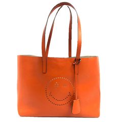 美品】アニヤハインドマーチ トートバッグ スマイル SHOPPER WINK