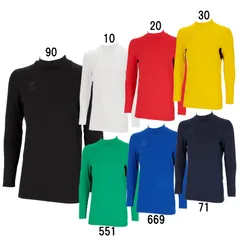 ヒュンメル hummel  あったかインナーシャツ  アンダー(インナー)シャツ 発熱 モックネックタイプ  25AW (HAP5164)、(30)イエロー